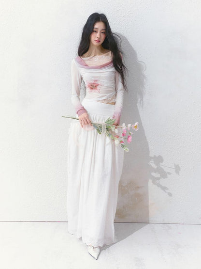 High-Waisted Half-Length Skirt【s0000012154】