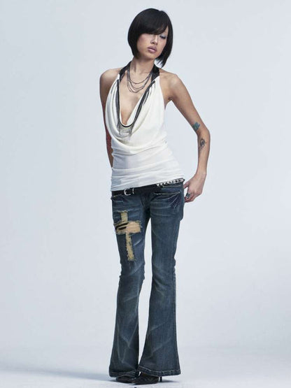 Two-Tone Cotton Slim Camisole【s0000014660】