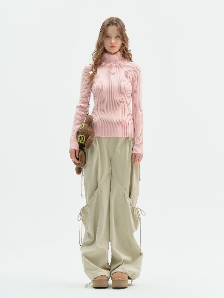 High Neck Knitted Bottom Shirt【s0000011509】