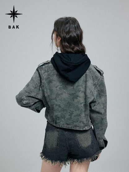 Vintage Camouflage Cargo Jacket【s0000016262】