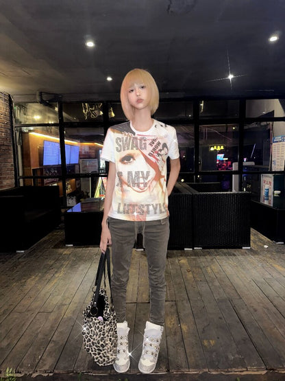 Millennium Rhinestone T-Shirt【s0000018265】