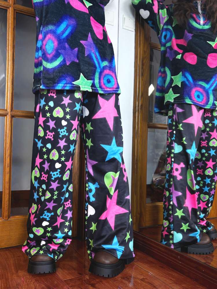 Dopamine Plush Wide-Leg Pants【s0000014633】