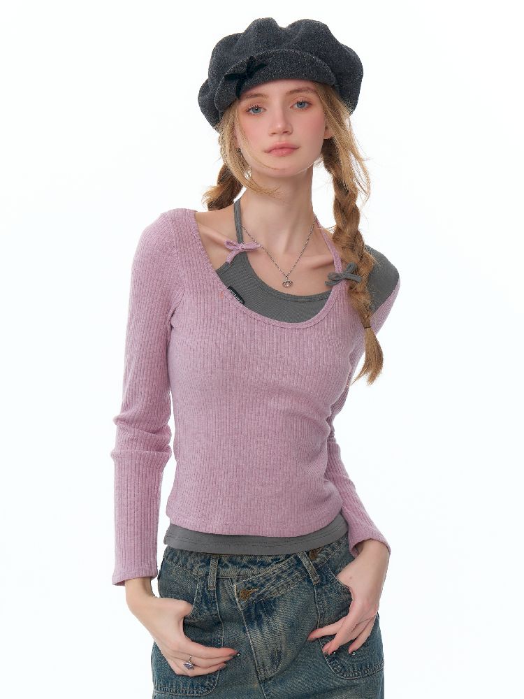 Slim Thin Knitted Bottom Shirt【s0000011488】