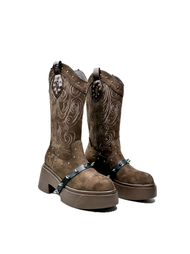 Thick Bottom Western Boots【s0000013764】