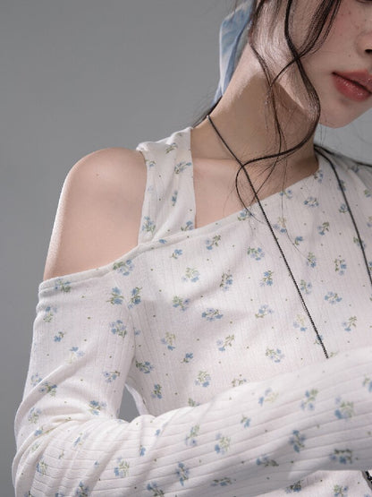 Flower Shadow White Knitwear【s0000015733】