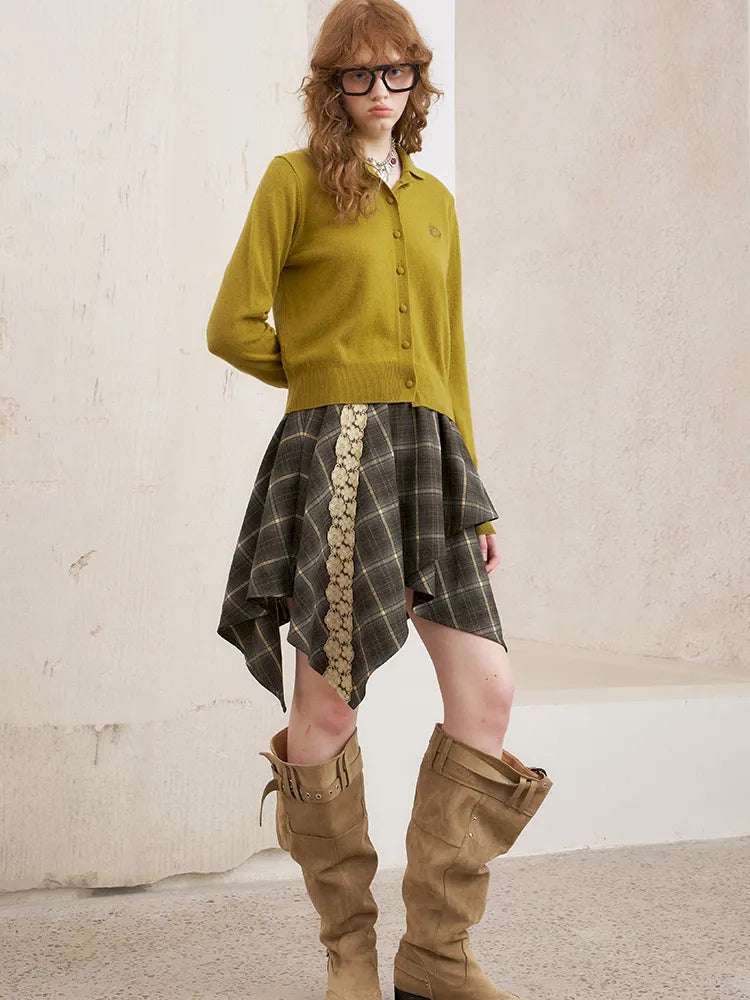 Lace Patchwork Skirt A-Line Mini Skirt【s0000014066】