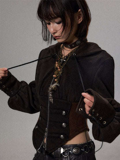 Court Napoleon Washed Hoodie Jacket【s0000018499】