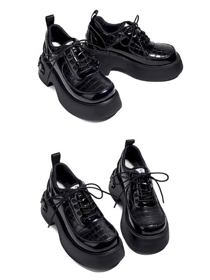 Metal Punk Style Small Leather Shoes【s0000011725】