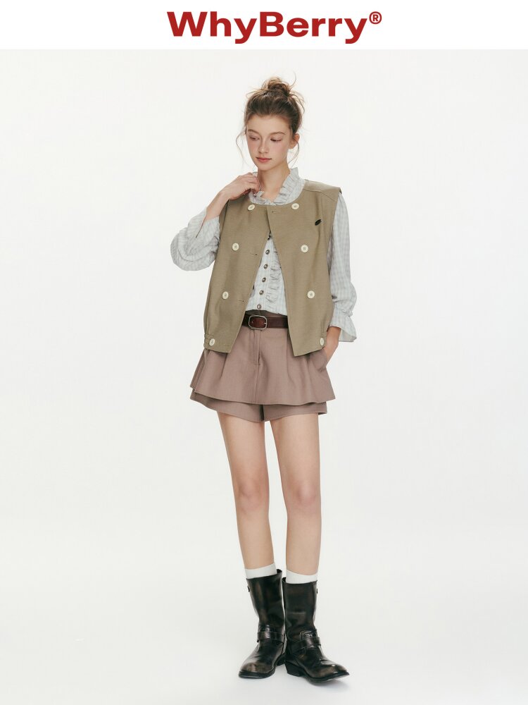 Lily Valley Double Breasted Vest【s0000015674】