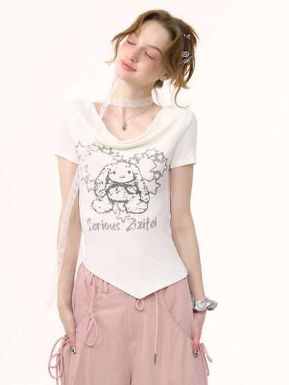 Irregular Short Sleeve T-Shirt【s0000012231】