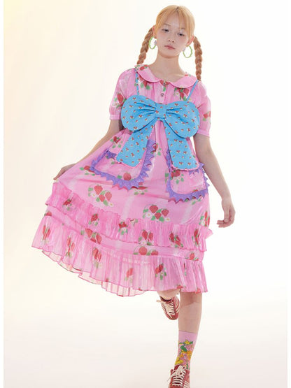 Strawberry Doll Neck Dress【s0000009786】