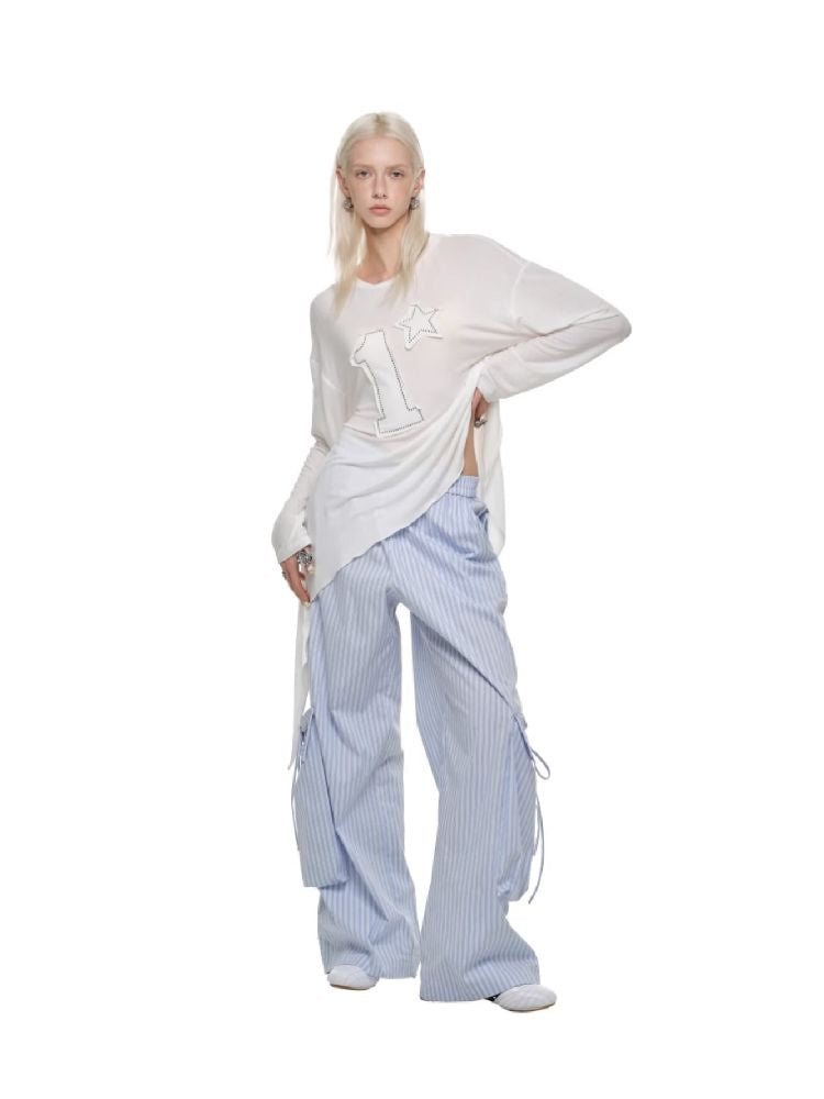 Wide Leg Work Pants【s0000011595】