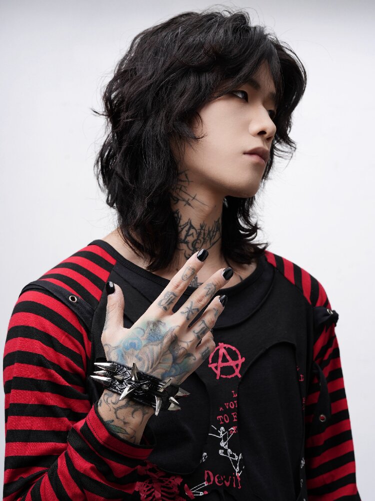 Serpentine Rivet Punk Gothic Bracelet【s0000018973】