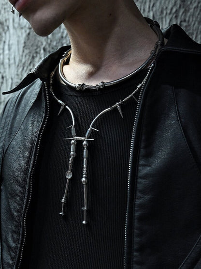 Mechanical Punk Style Sweater Chain Necklace【s0000018869】