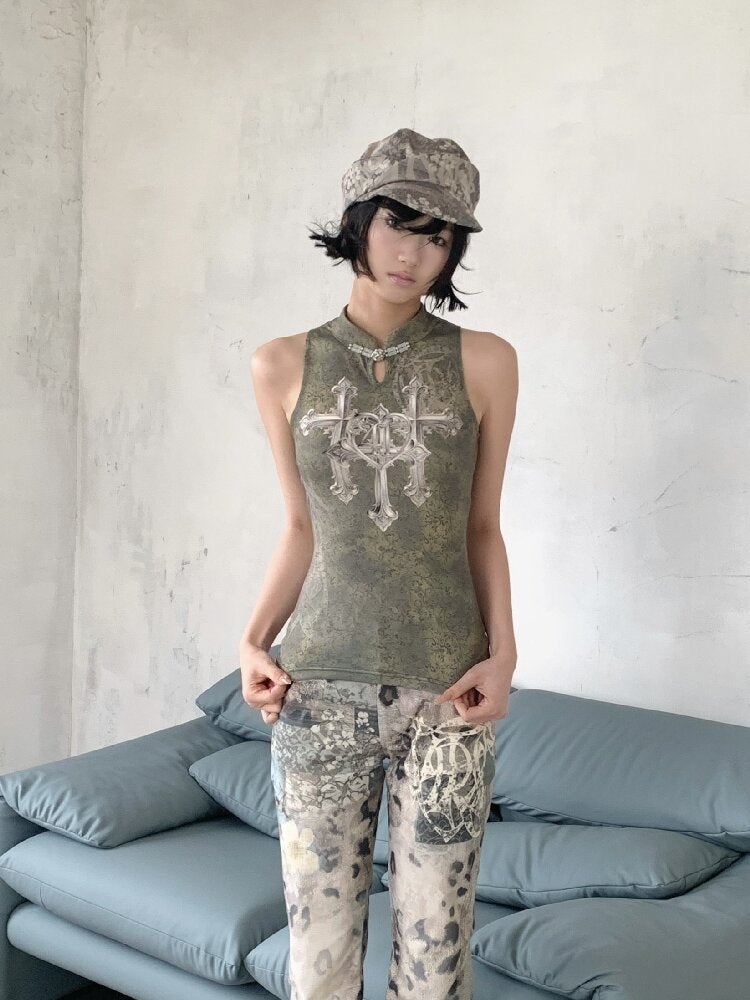 Triple Cross Vintage Badge Top【s0000018097】
