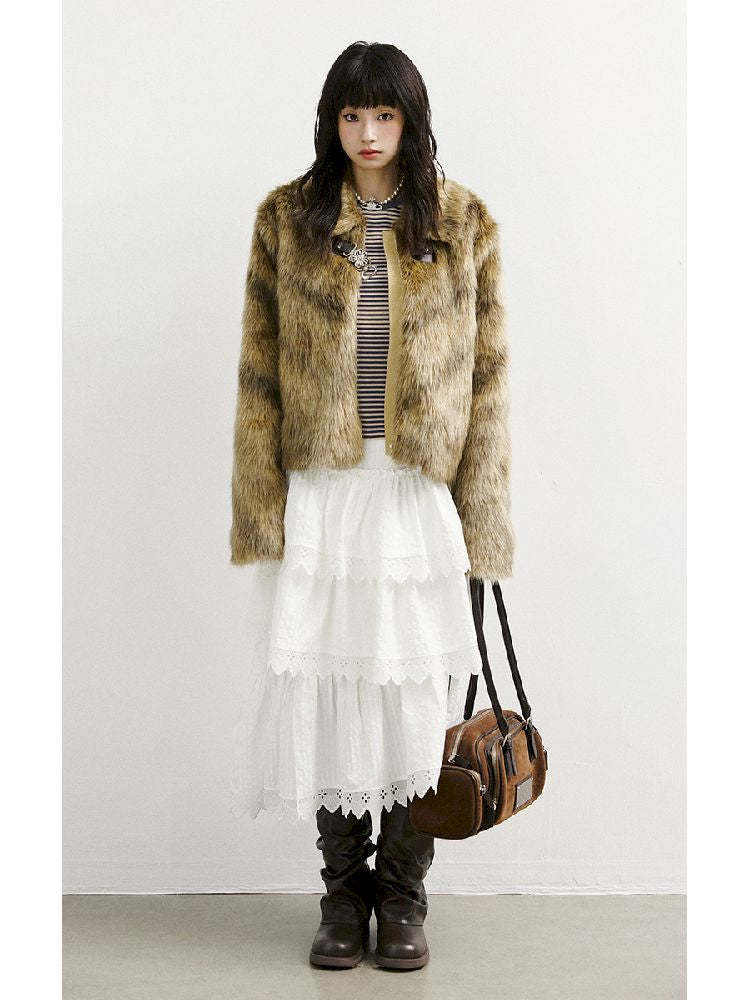 무거운 레이스 케이크 치마 [S0000011421]