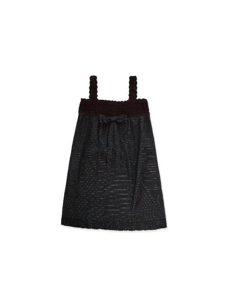 Wristhook Plaid Bow Slip Dress【s0000017937】