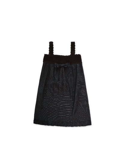 Wristhook Plaid Bow Slip Dress【s0000017937】