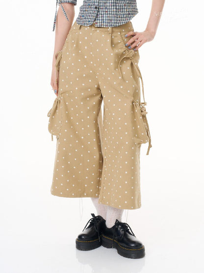 Polka Dot Wide Leg Workwear Slacks【s0000016604】