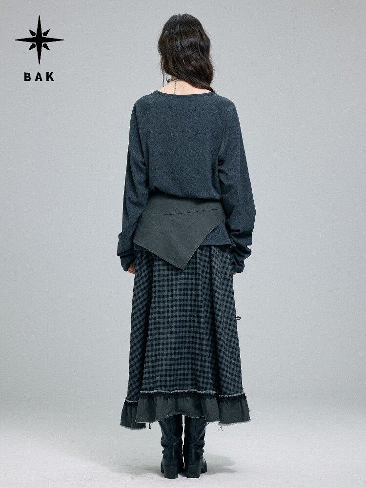 Washed Printed Rivet Knitted Top【s0000016261】