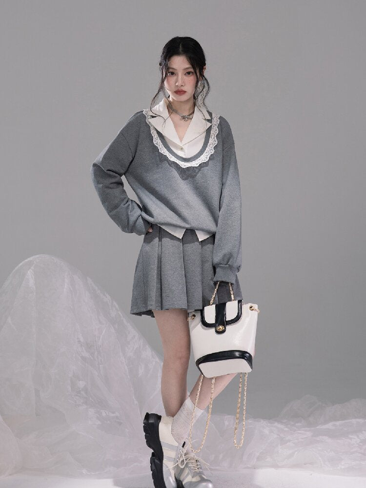 Waist Slit Cotton Dress Shirt【s0000015743】
