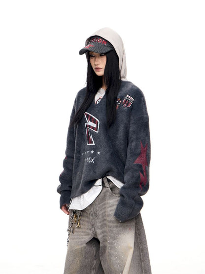 V-Neck Pullover Sweater【s0000011353】