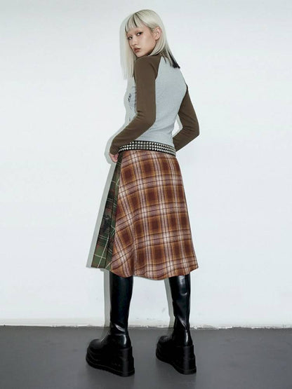 Vintage layered butt curtain skirt【s0000014378】