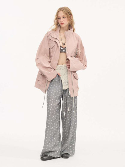 Twist Pocket Drawstring Jacket【s0000015416】