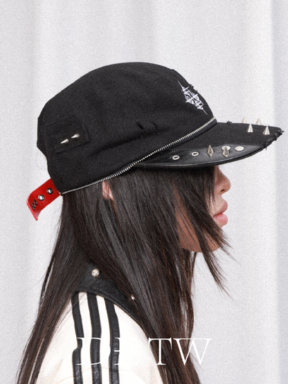 Embroidered Metal Rivet Flat Baseball Cap【s0000019115】