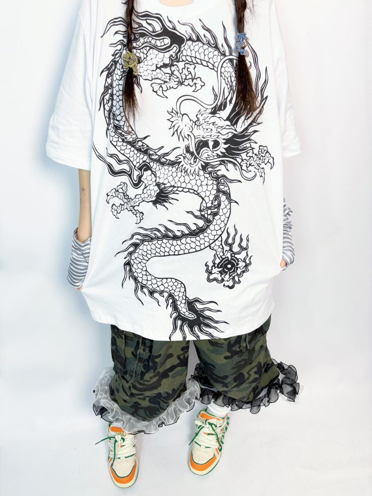 Short-sleeved tops subculture suit【s0000013727】