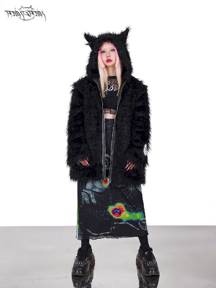 Digital Electro Y2K A-Line Long Dresses【s0000005700】