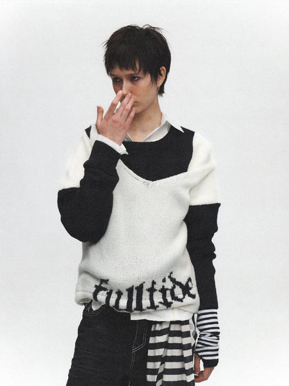 Graffiti Coat Loose Sweater【s0000011628】