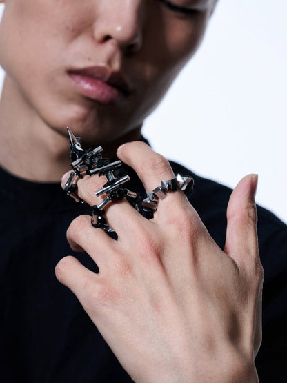 Void Stalker Mechanical Bio Punk Ring【s0000018835】