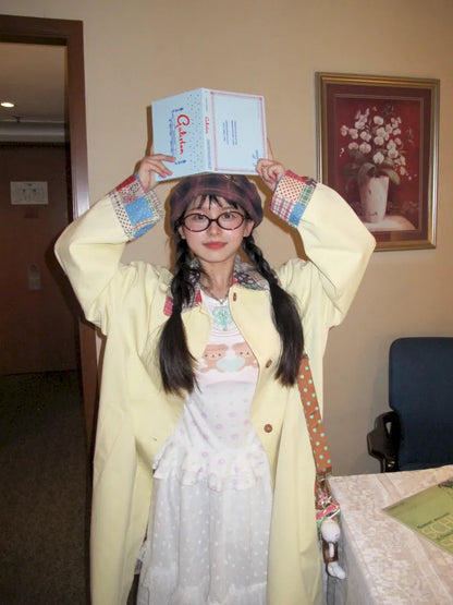 Color-Blocked Oversized Trench Coat【s0000014168】