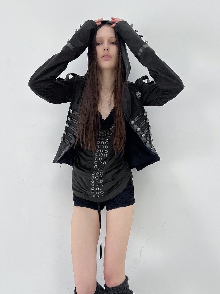 Vintage Metal Button Pleated Shorts【s0000015907】
