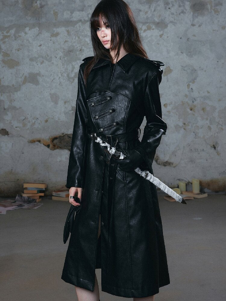 Asymmetrical Heavy Knight Trench Coat【s0000018518】