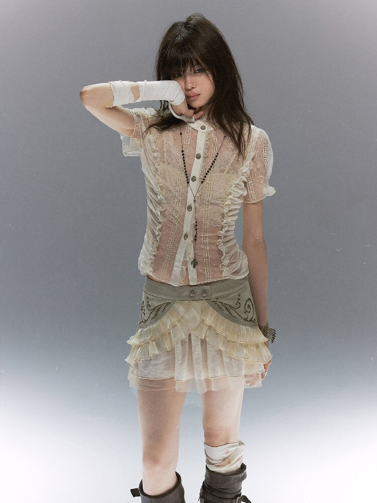 Tale Of The Vine Twill Cake Skirt【s0000017047】