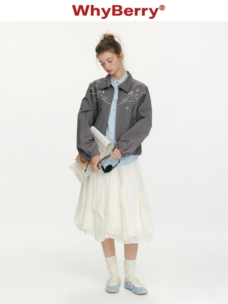 Night Dew Rose Chiffon Lace Skirt【s0000015667】