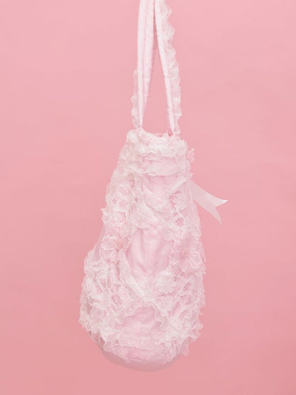 Embroidery sandwich cotton shoulder bag【s0000013499】