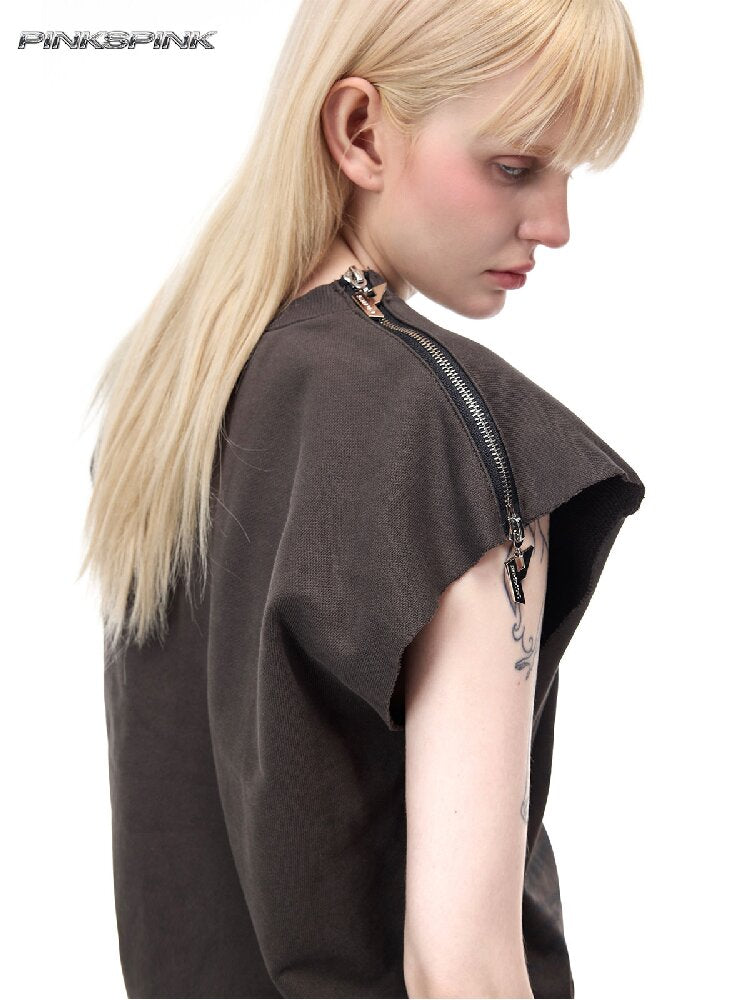 Thorn Print Patchwork Tank Top【s0000017717】