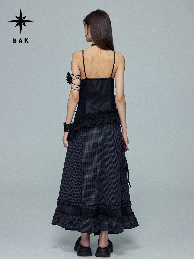 Plaid Patchwork Star Print Dress【s0000016686】