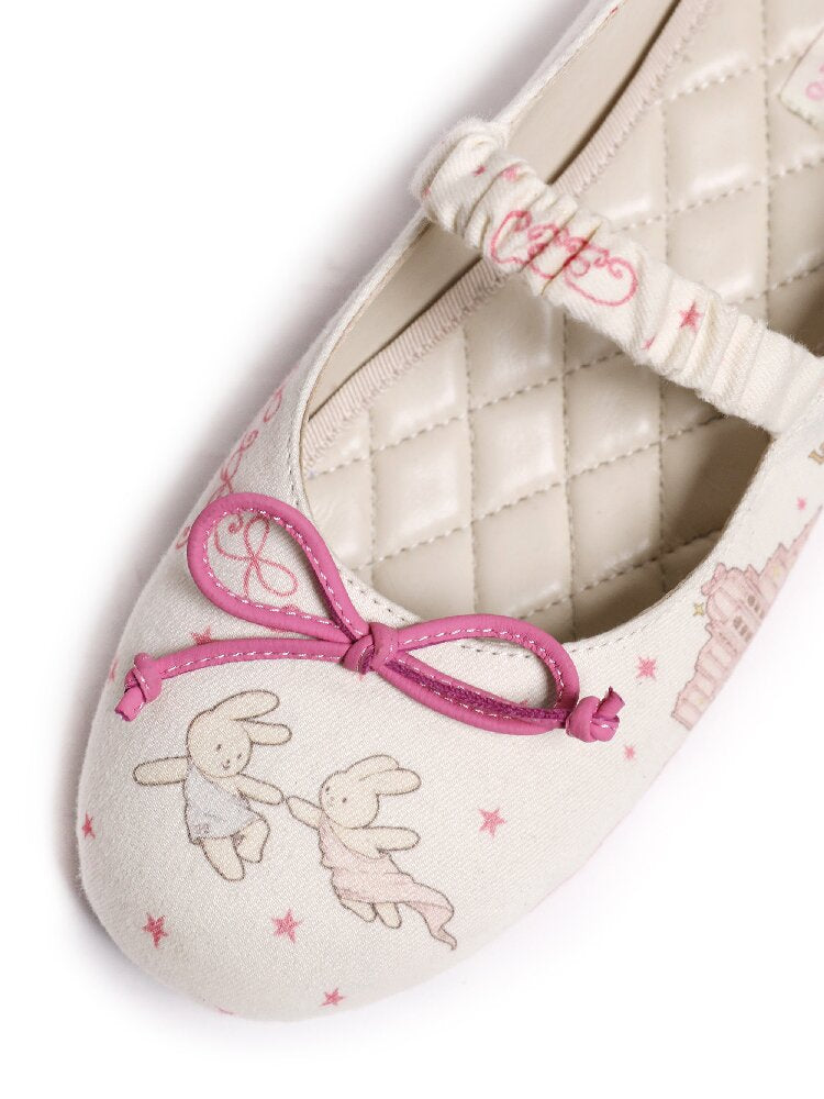 Bunny Adventure Print Ballet Shoe【s0000016128】