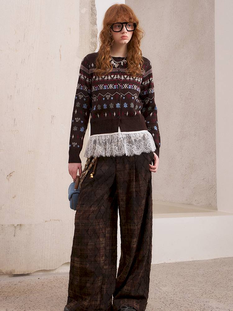 Round Neck Winter Cardigan Coat【s0000014386】