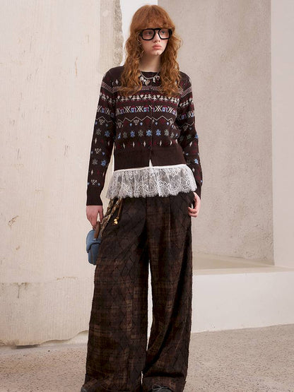 Round Neck Winter Cardigan Coat【s0000014386】