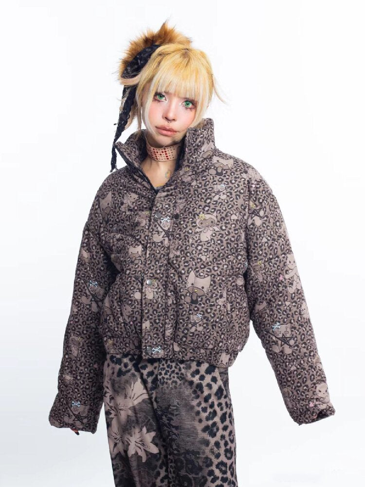 Leopard Cartoon Cat Cotton Suit【s0000018048】