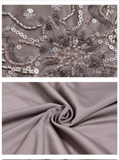 Sequin Embroidery Stretch Bodysuit【s0000016066】