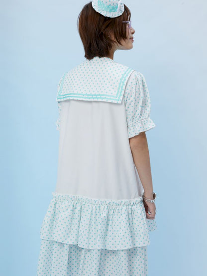 Navy Collar Two-Piece Dress【s0000013161】