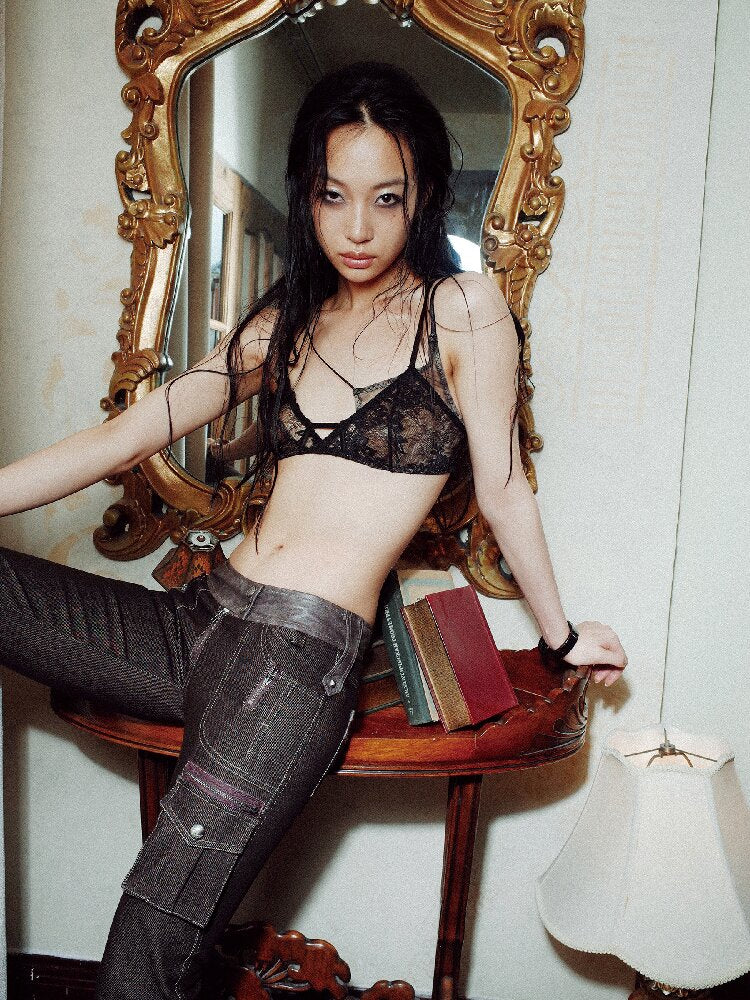 Adjustable Base Lace Wireless Bra【s0000017651】