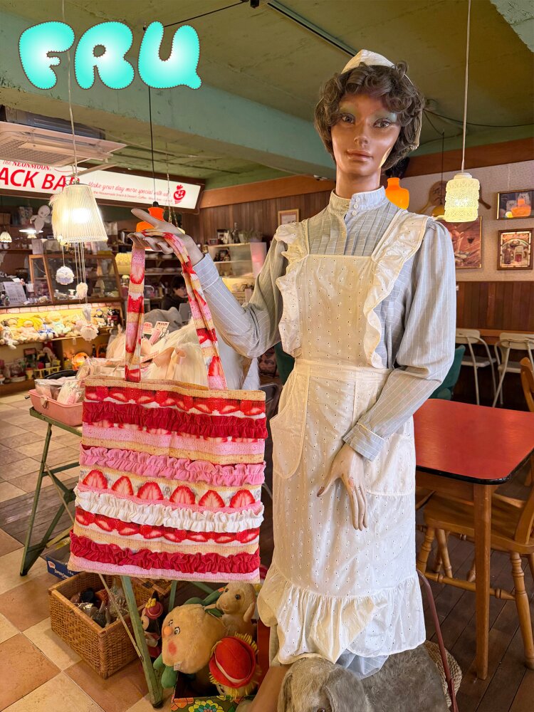 Strawberry Cake Corduroy Bag【s0000015611】