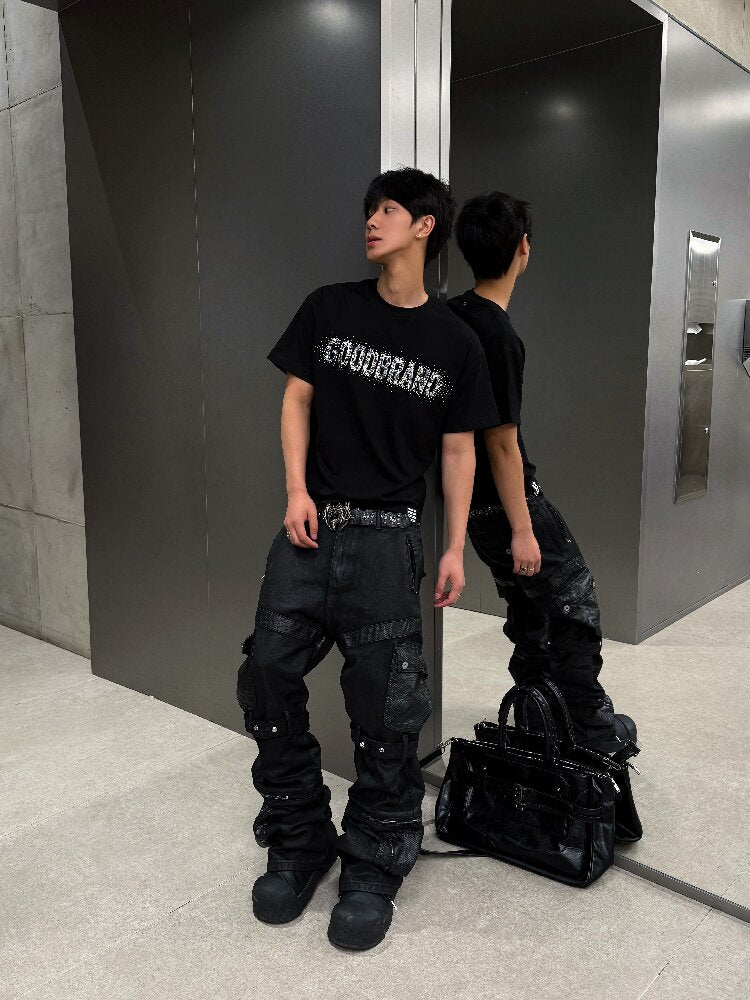 Snake Pattern Hand Waxed Jeans【s0000018300】